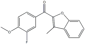 2-[(3-fluoro-4-methoxyphenyl)carbonyl]-3-methyl-1-benzofuran