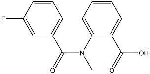 2-[(3-fluorobenzoyl)(methyl)amino]benzoic acid Structure