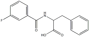 2-[(3-fluorobenzoyl)amino]-3-phenylpropanoic acid|