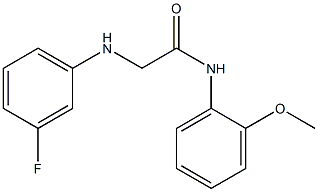 2-[(3-fluorophenyl)amino]-N-(2-methoxyphenyl)acetamide Struktur