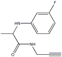 2-[(3-fluorophenyl)amino]-N-(prop-2-yn-1-yl)propanamide