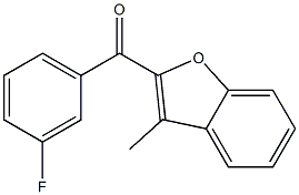 2-[(3-fluorophenyl)carbonyl]-3-methyl-1-benzofuran Structure