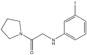 2-[(3-iodophenyl)amino]-1-(pyrrolidin-1-yl)ethan-1-one,,结构式