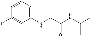 2-[(3-iodophenyl)amino]-N-(propan-2-yl)acetamide Structure