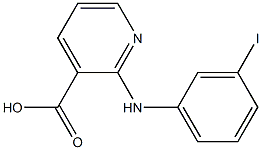 2-[(3-iodophenyl)amino]pyridine-3-carboxylic acid,,结构式