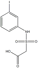 2-[(3-iodophenyl)sulfamoyl]acetic acid Structure