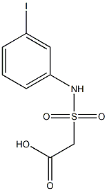 2-[(3-iodophenyl)sulfamoyl]acetic acid,,结构式