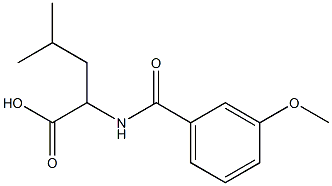 2-[(3-methoxybenzoyl)amino]-4-methylpentanoic acid