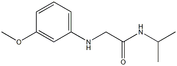 2-[(3-methoxyphenyl)amino]-N-(propan-2-yl)acetamide Structure