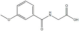 2-[(3-methoxyphenyl)formamido]acetic acid,,结构式