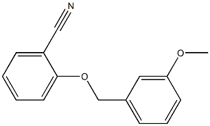 2-[(3-methoxyphenyl)methoxy]benzonitrile 化学構造式