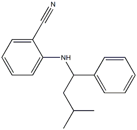 2-[(3-methyl-1-phenylbutyl)amino]benzonitrile