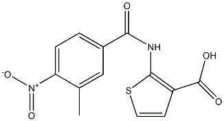 2-[(3-methyl-4-nitrobenzene)amido]thiophene-3-carboxylic acid