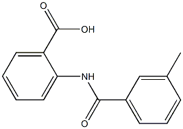 2-[(3-methylbenzene)amido]benzoic acid Structure