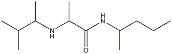 2-[(3-methylbutan-2-yl)amino]-N-(pentan-2-yl)propanamide Struktur