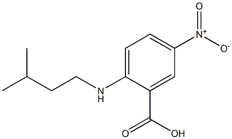 2-[(3-methylbutyl)amino]-5-nitrobenzoic acid 化学構造式
