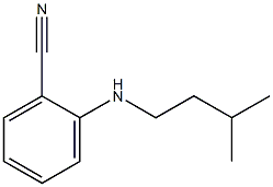 2-[(3-methylbutyl)amino]benzonitrile,,结构式