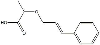 2-[(3-phenylprop-2-en-1-yl)oxy]propanoic acid,,结构式