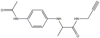  2-[(4-acetamidophenyl)amino]-N-(prop-2-yn-1-yl)propanamide