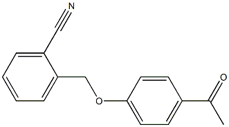 2-[(4-acetylphenoxy)methyl]benzonitrile 结构式