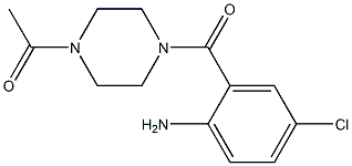 2-[(4-acetylpiperazin-1-yl)carbonyl]-4-chloroaniline Struktur