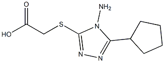 2-[(4-amino-5-cyclopentyl-4H-1,2,4-triazol-3-yl)sulfanyl]acetic acid