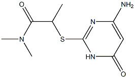  2-[(4-amino-6-oxo-1,6-dihydropyrimidin-2-yl)sulfanyl]-N,N-dimethylpropanamide