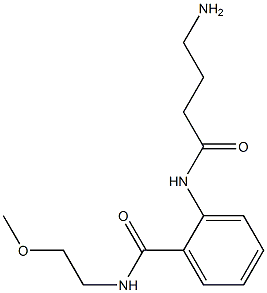 2-[(4-aminobutanoyl)amino]-N-(2-methoxyethyl)benzamide Structure