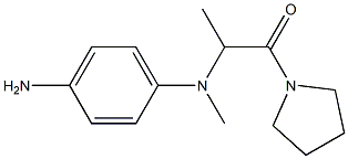 2-[(4-aminophenyl)(methyl)amino]-1-(pyrrolidin-1-yl)propan-1-one Structure