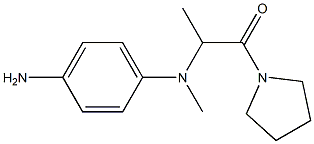 2-[(4-aminophenyl)(methyl)amino]-1-(pyrrolidin-1-yl)propan-1-one 化学構造式