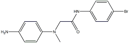 2-[(4-aminophenyl)(methyl)amino]-N-(4-bromophenyl)acetamide Structure