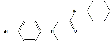 2-[(4-aminophenyl)(methyl)amino]-N-cyclohexylacetamide Struktur