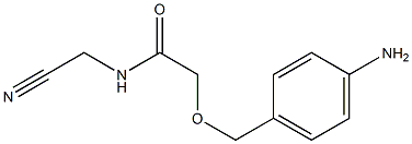 2-[(4-aminophenyl)methoxy]-N-(cyanomethyl)acetamide Structure