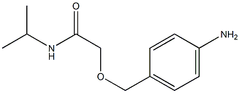 2-[(4-aminophenyl)methoxy]-N-(propan-2-yl)acetamide Structure