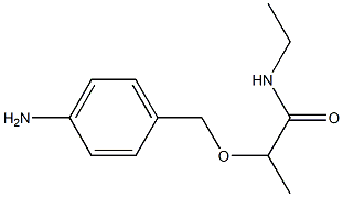 2-[(4-aminophenyl)methoxy]-N-ethylpropanamide Structure