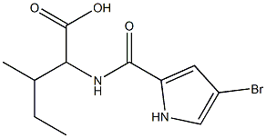 2-[(4-bromo-1H-pyrrol-2-yl)formamido]-3-methylpentanoic acid