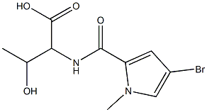  2-[(4-bromo-1-methyl-1H-pyrrol-2-yl)formamido]-3-hydroxybutanoic acid