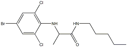 2-[(4-bromo-2,6-dichlorophenyl)amino]-N-pentylpropanamide