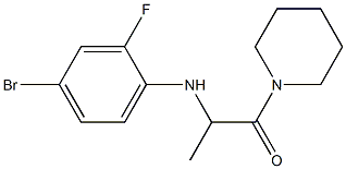 2-[(4-bromo-2-fluorophenyl)amino]-1-(piperidin-1-yl)propan-1-one