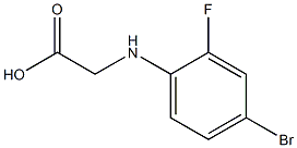 2-[(4-bromo-2-fluorophenyl)amino]acetic acid Structure