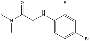 2-[(4-bromo-2-fluorophenyl)amino]-N,N-dimethylacetamide Struktur