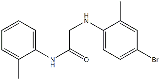 2-[(4-bromo-2-methylphenyl)amino]-N-(2-methylphenyl)acetamide 结构式