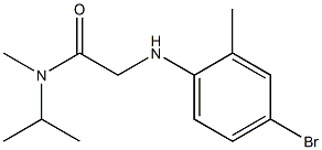2-[(4-bromo-2-methylphenyl)amino]-N-methyl-N-(propan-2-yl)acetamide Struktur