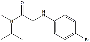 2-[(4-bromo-2-methylphenyl)amino]-N-methyl-N-(propan-2-yl)acetamide Structure