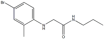 2-[(4-bromo-2-methylphenyl)amino]-N-propylacetamide