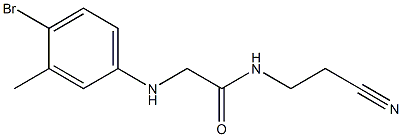  2-[(4-bromo-3-methylphenyl)amino]-N-(2-cyanoethyl)acetamide