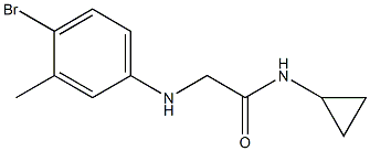 2-[(4-bromo-3-methylphenyl)amino]-N-cyclopropylacetamide Structure