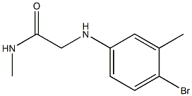2-[(4-bromo-3-methylphenyl)amino]-N-methylacetamide Structure