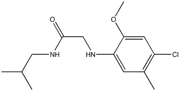 2-[(4-chloro-2-methoxy-5-methylphenyl)amino]-N-(2-methylpropyl)acetamide