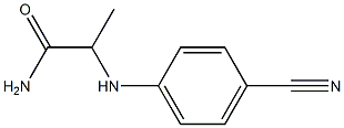 2-[(4-cyanophenyl)amino]propanamide 结构式